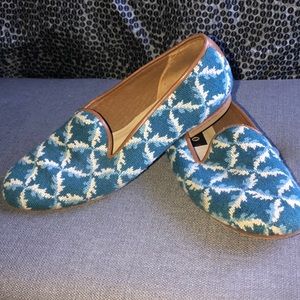 Blue loafers